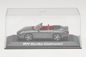 Porsche 911 997 Turbo Cabriolet Grey Metallic Minichamps 1:43 WAP02015216 Metalas - nuotrauka 4 iš 5