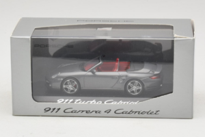 Porsche 911 997 Turbo Cabriolet Grey Metallic Minichamps 1:43 WAP02015216 Metalas - nuotrauka 5 iš 5