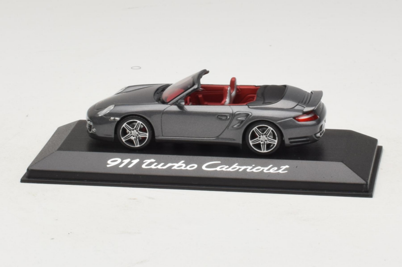 Porsche 911 997 Turbo Cabriolet Grey Metallic Minichamps 1:43 WAP02015218 Metalas