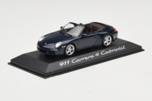 Porsche 911 997 Carrera 4 Kabrioletas Tamsiai Mėlynas Minichamps 1:43 WAP02015216-P1 Metalas - nuotrauka 2 iš 4