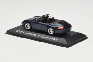 Porsche 911 997 Carrera 4 Kabrioletas Tamsiai Mėlynas Minichamps 1:43 WAP02015216-P1 Metalas - nuotrauka 3 iš 4