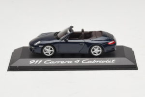 Porsche 911 997 Carrera 4 Kabrioletas Tamsiai Mėlynas Minichamps 1:43 WAP02015216-P1 Metalas