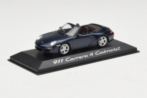 Porsche 911 997 Carrera 4 Kabrioletas Tamsiai Mėlynas Minichamps 1:43 WAP02015216-R1 Metalas - nuotrauka 2 iš 4