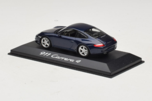 Porsche 911 997 Carrera 4 Dark Blue Metallic Minichamps 1:43 WAP02010016 Metalas - nuotrauka 2 iš 3