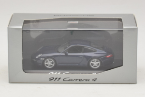 Porsche 911 997 Carrera 4 Dark Blue Metallic Minichamps 1:43 WAP02010016 Metalas - nuotrauka 3 iš 3