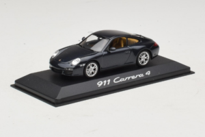 Porsche 911 997 Carrera 4 Dark Blue Metallic Minichamps 1:43 WAP02001518 Metalas - nuotrauka 2 iš 4