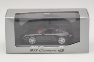 Porsche 911 997 Carrera 4S Juodas Minichamps 1:43 WAP02010116 Metalas - nuotrauka 4 iš 4