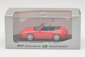 Porsche 911 997 Carrera 4S Kabrioletas Raudonas Minichamps 1:43 WAP02015316 Metalas - nuotrauka 4 iš 5