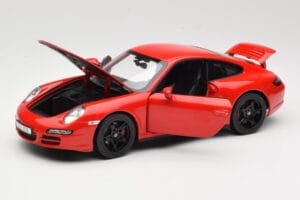 Porsche 911 997 Carrera 4S Raudonas Norev 1:18 187510 Metalas - nuotrauka 2 iš 8