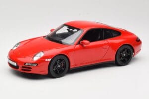 Porsche 911 997 Carrera 4S Raudonas Norev 1:18 187510 Metalas