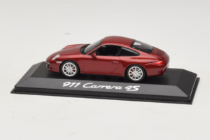 Porsche 911 997 Carrera 4S Raudonas Minichamps 1:43 WAP02001718 Metalas