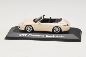 Porsche 911 997 Carrera Kabrioletas Baltas Minichamps 1:43 WAP02001118 Metalas