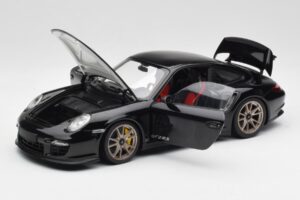Porsche 911 997 GT2 RS Juodas & Sidabrinis Ratai Minichamps 1:18 100069401 Metalas - nuotrauka 2 iš 8
