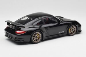 Porsche 911 997 GT2 RS Juodas & Sidabrinis Ratai Minichamps 1:18 100069401 Metalas - nuotrauka 3 iš 8