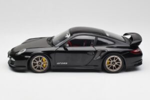 Porsche 911 997 GT2 RS Juodas & Sidabrinis Ratai Minichamps 1:18 100069401 Metalas - nuotrauka 4 iš 8