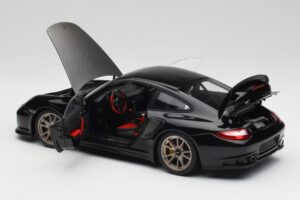 Porsche 911 997 GT2 RS Juodas & Sidabrinis Ratai Minichamps 1:18 100069401 Metalas - nuotrauka 5 iš 8