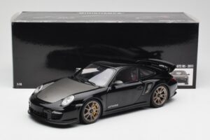 Porsche 911 997 GT2 RS Juodas & Sidabrinis Ratai Minichamps 1:18 100069401 Metalas - nuotrauka 8 iš 8