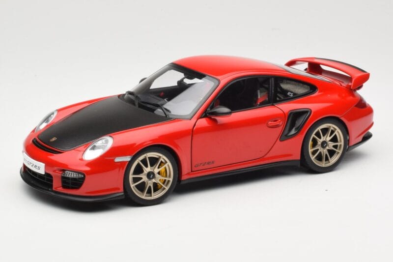 Porsche 911 997 GT2 RS Raudonas AUTOart 1:18 77964 Metalas
