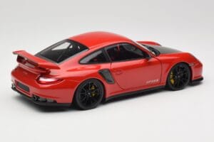 Porsche 911 997 GT2 RS Raudonas Su Juodais Ratlankiais Minichamps 1:18 100069407 Metalas - nuotrauka 3 iš 8