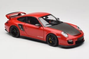 Porsche 911 997 GT2 RS Raudonas Su Juodais Ratlankiais Minichamps 1:18 100069407 Metalas - nuotrauka 6 iš 8