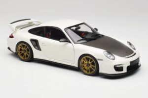 Porsche 911 997 GT2 RS Baltas & Auksinis Ratai Minichamps 1:18 100069406 Metalas - nuotrauka 6 iš 8