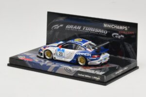 Porsche 911 997 GT3 #23 24 Hours Nurburgring 2008 Minichamps 1:43 437086823 Metalas - nuotrauka 3 iš 4