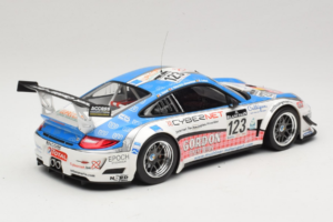 Porsche 911 997 GT3 R #123 Muhlner Motorsport E. Fumal / E. Thiry 24 Hours of Spa 2011 Minichamps 1:18 151118923 Metalas - nuotrauka 2 iš 6