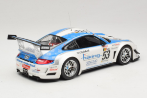 Porsche 911 997 GT3 R #53 Muhlner Motorsport P-Y. Vannelet / U. Peyroles Class Winners 24 Hours of Spa 2010 Minichamps 1:18 1 - nuotrauka 2 iš 6