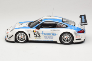 Porsche 911 997 GT3 R #53 Muhlner Motorsport P-Y. Vannelet / U. Peyroles Class Winners 24 Hours of Spa 2010 Minichamps 1:18 1 - nuotrauka 3 iš 6