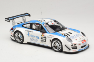 Porsche 911 997 GT3 R #53 Muhlner Motorsport P-Y. Vannelet / U. Peyroles Class Winners 24 Hours of Spa 2010 Minichamps 1:18 1 - nuotrauka 4 iš 6