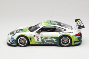 Porsche 911 997 GT3 R #2 Prospeed Competition B. Heylen / P. Lappalainen FIA GT3 2011 Minichamps 1:18 151118902 Metalas - nuotrauka 3 iš 6