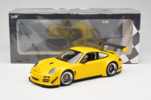 Porsche 911 997 GT3 R Street Racing Geltonas Minichamps 1:18 151108902 Metalas - nuotrauka 6 iš 6