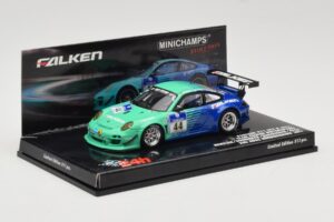 Porsche 911 997 GT3 R #44 Team Falken S. Henzler / P. Dumbreck / M. Ragginger / S. Asch 24 Hours Nurburgring 2011 Minichamps  - nuotrauka 2 iš 4