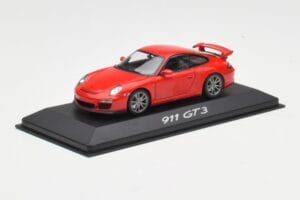 Porsche 911 997 GT3 Raudonas Minichamps 1:43 WAP02001619 Metalas - nuotrauka 2 iš 4