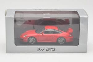 Porsche 911 997 GT3 Raudonas Minichamps 1:43 WAP02001619 Metalas - nuotrauka 4 iš 4