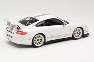 Porsche 911 997 GT3 RS 4.0 Baltas Bburago 1:18 18-11036 Metalas - nuotrauka 3 iš 8