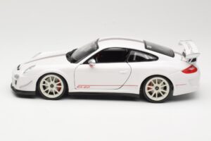 Porsche 911 997 GT3 RS 4.0 Baltas Bburago 1:18 18-11036 Metalas - nuotrauka 4 iš 8