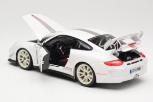 Porsche 911 997 GT3 RS 4.0 Baltas Bburago 1:18 18-11036 Metalas - nuotrauka 5 iš 8