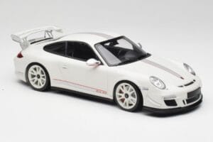 Porsche 911 997 GT3 RS 4.0 Baltas Minichamps 1:18 155062221 Metalas - nuotrauka 4 iš 6