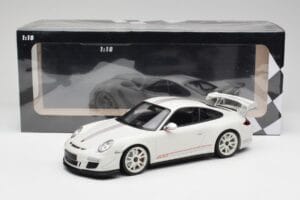 Porsche 911 997 GT3 RS 4.0 Baltas Minichamps 1:18 155062221 Metalas - nuotrauka 6 iš 6