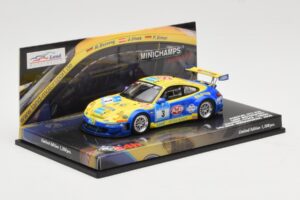 Porsche 911 997 GT3 RSR #3 24 Hours Nurburgring 2008 Minichamps 1:43 437087803 Metalas - nuotrauka 2 iš 4
