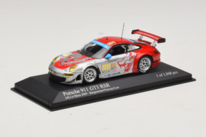 Porsche 911 997 GT3 RSR #80 J. Bergmeister / S. Neiman / D. Law 24 Hours of Le Mans 2009 Minichamps 1:43 400096980 Metalas - nuotrauka 2 iš 4