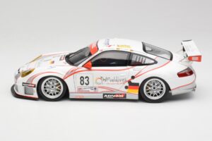 Porsche 911 997 GT3 RSR #83 Team Seikel L. Nielsen / M. Ehret / D. Farnbacher 24 Hours of Le Mans 2006 Minichamps 1:18 100066 - nuotrauka 4 iš 8