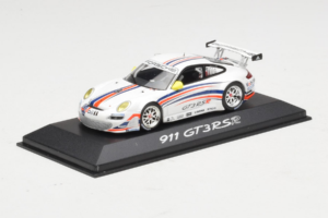 Porsche 911 997 GT3 RSR Baltas su Mėlynomis ir Oranžinėmis Juostomis 2007 Minichamps 1:43 WAP02000618 Metalas - nuotrauka 2 iš 4