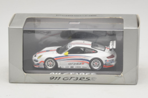 Porsche 911 997 GT3 RSR Baltas su Mėlynomis ir Oranžinėmis Juostomis 2007 Minichamps 1:43 WAP02000618 Metalas - nuotrauka 4 iš 4