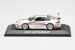 Porsche 911 997 GT3 RSR Baltas su Mėlynomis ir Oranžinėmis Juostomis 2007 Minichamps 1:43 WAP02000618 Metalas