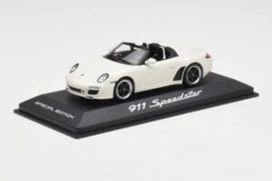 Porsche 911 997 Speedster Baltas Minichamps 1:43 WAP0200290B Metalas - nuotrauka 2 iš 4
