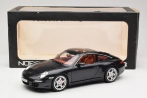 Porsche 911 997 Targa Juodas Norev 1:18 187506 Metalas - nuotrauka 8 iš 8