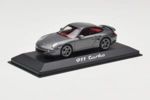 Porsche 911 997 Turbo Anthracite Grey Minichamps 1:43 WAP0200010A Metalas - nuotrauka 2 iš 4