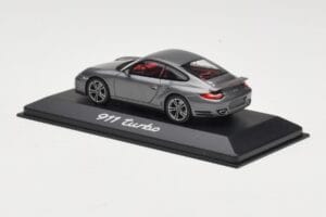 Porsche 911 997 Turbo Anthracite Grey Minichamps 1:43 WAP0200010A Metalas - nuotrauka 3 iš 4